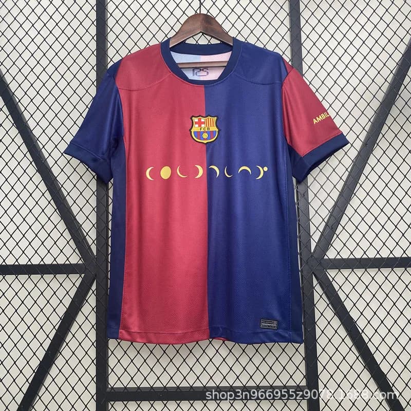 FC Barcelona Home Jersey Half-and-Half Moon Graphic