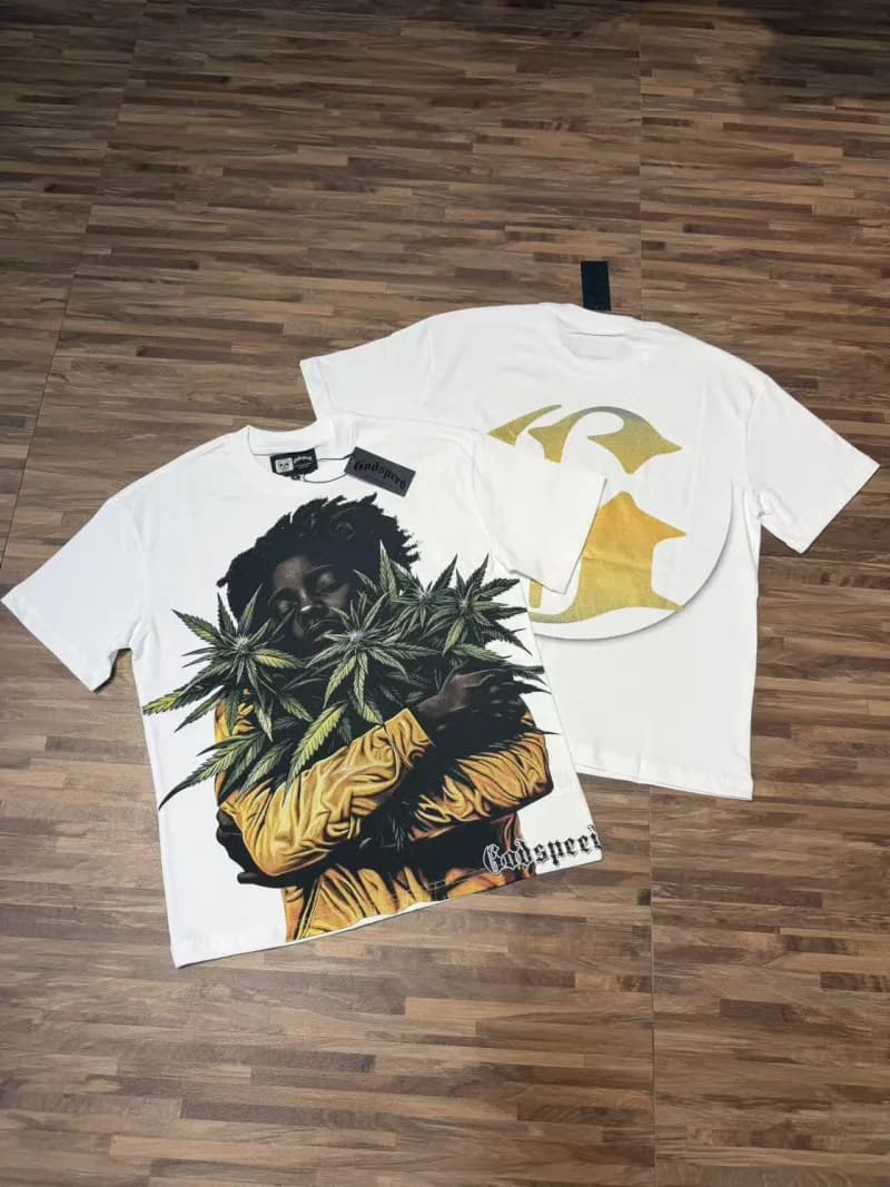 Gallery Dept. Graphic Tee Skeleton Column Print — 5355米白色