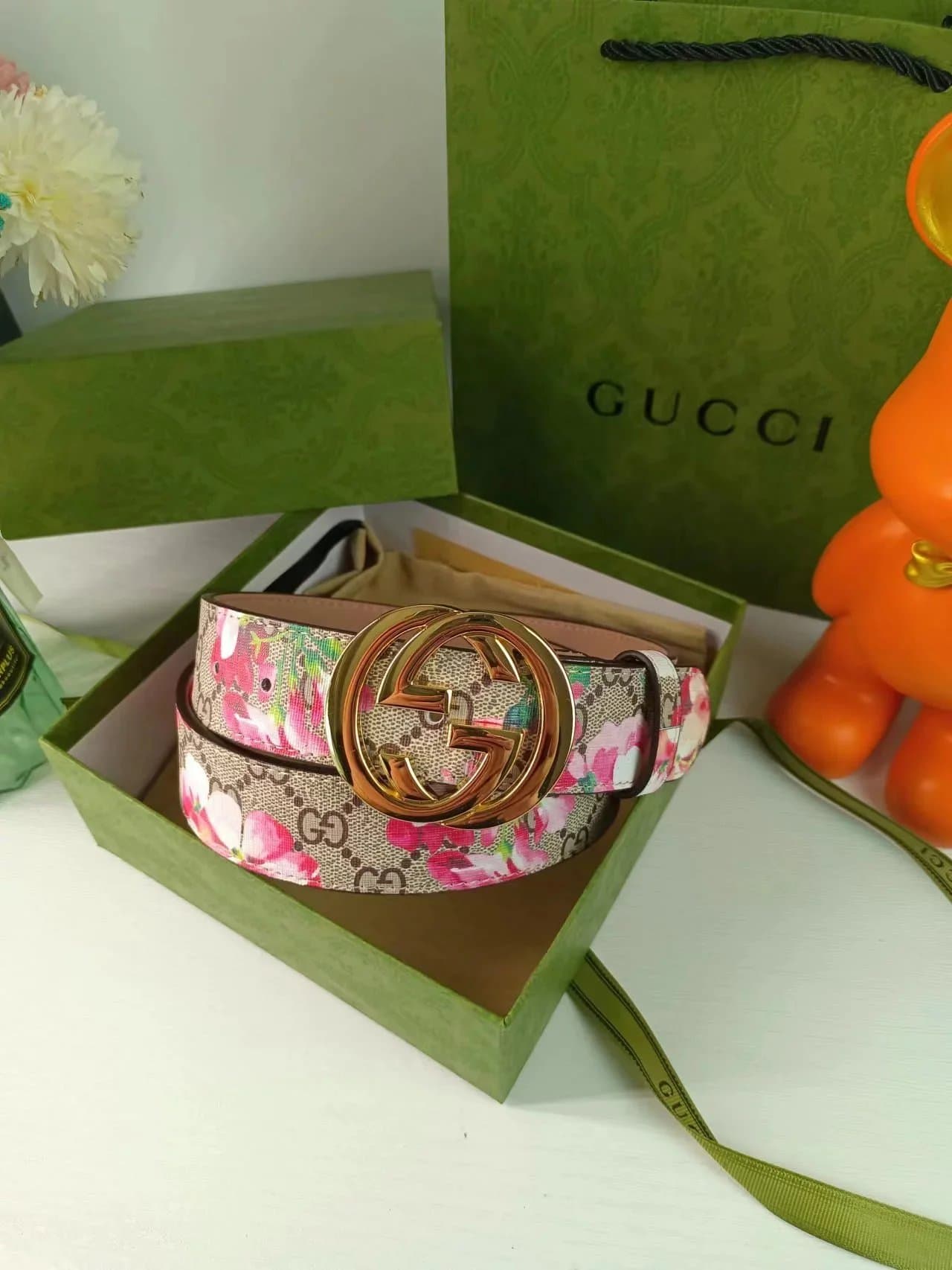 Gucci GG Marmont Belt Double G Buckle — 35