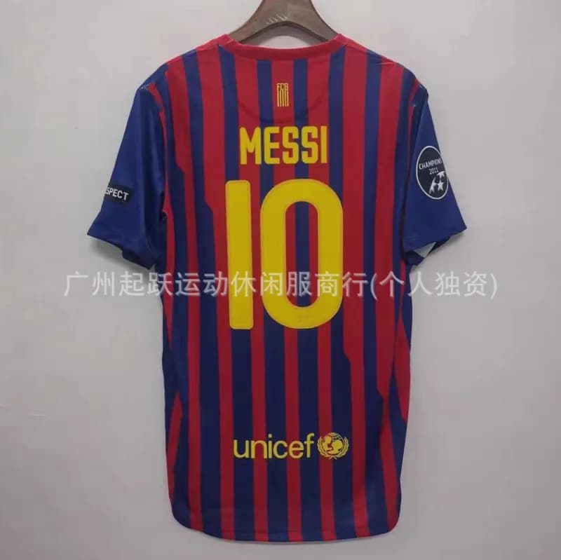 PSG Home Jersey Neymar Jr #10 — 11-12巴萨主场 10号+欧冠