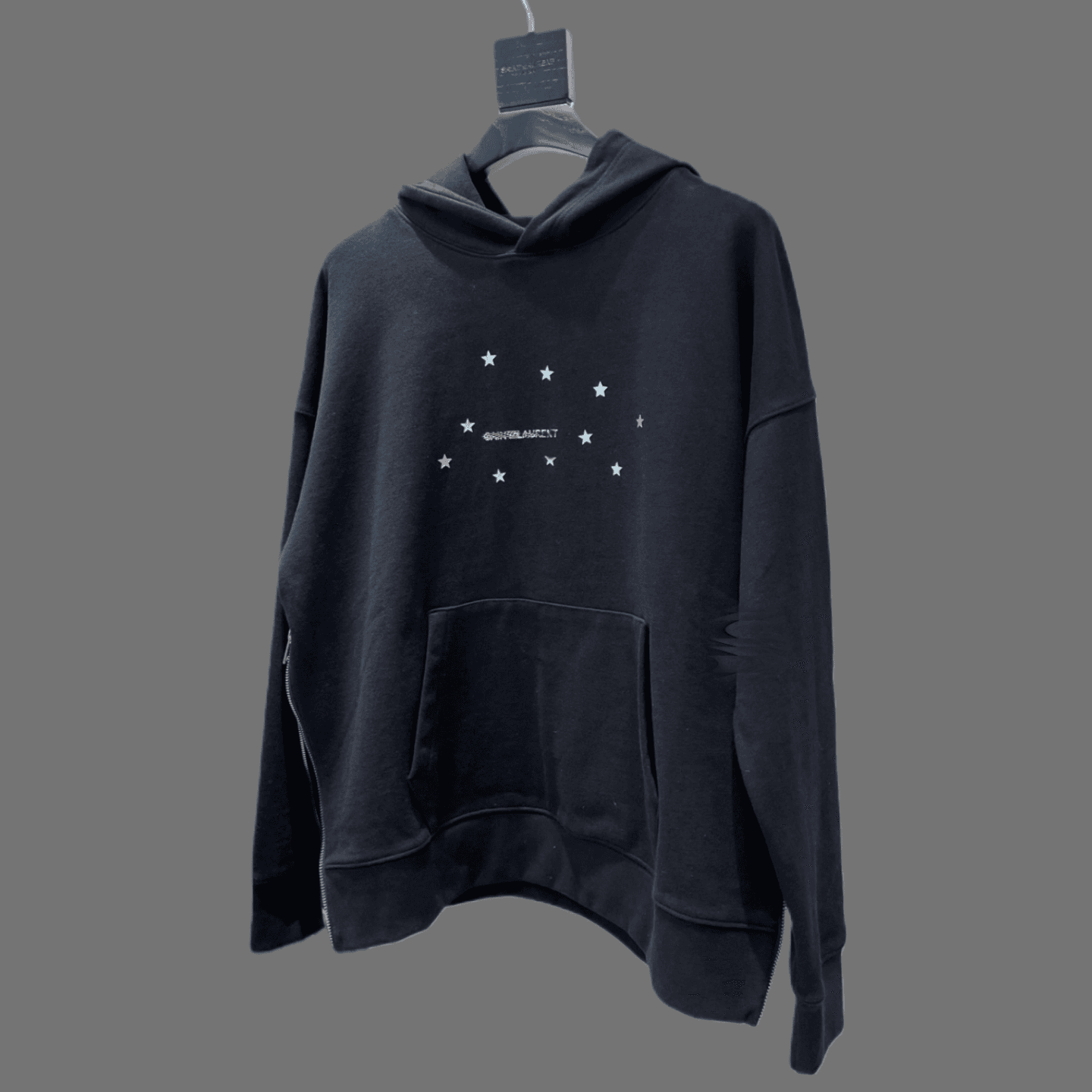 Saint Laurent Hoodie Distorted Star Print — 星星字母logo