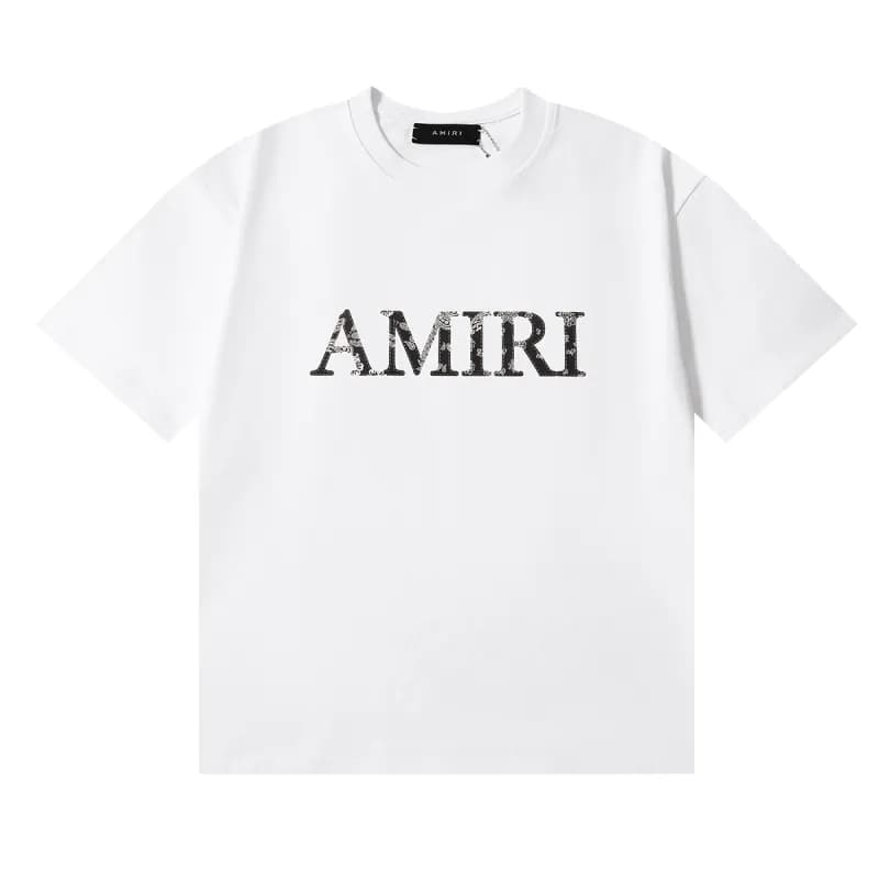Logo T-Shirt 3D AMIRI Logo — 970 white