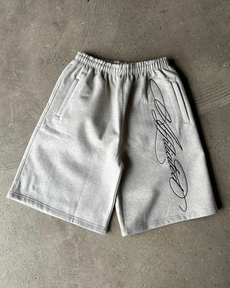 Fear of God Essentials Elastic-Waist Shorts Camouflage Print — 灰色