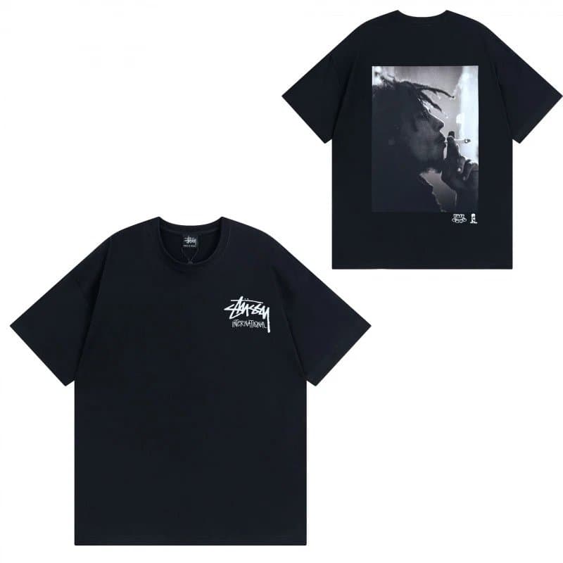Stüssy Wizard Graphic Tee Black with Wizard Print — 918黑色