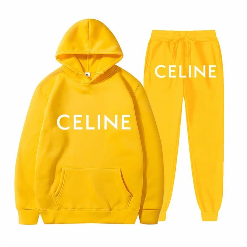 Celine Logo Joggers White Logo — 17
