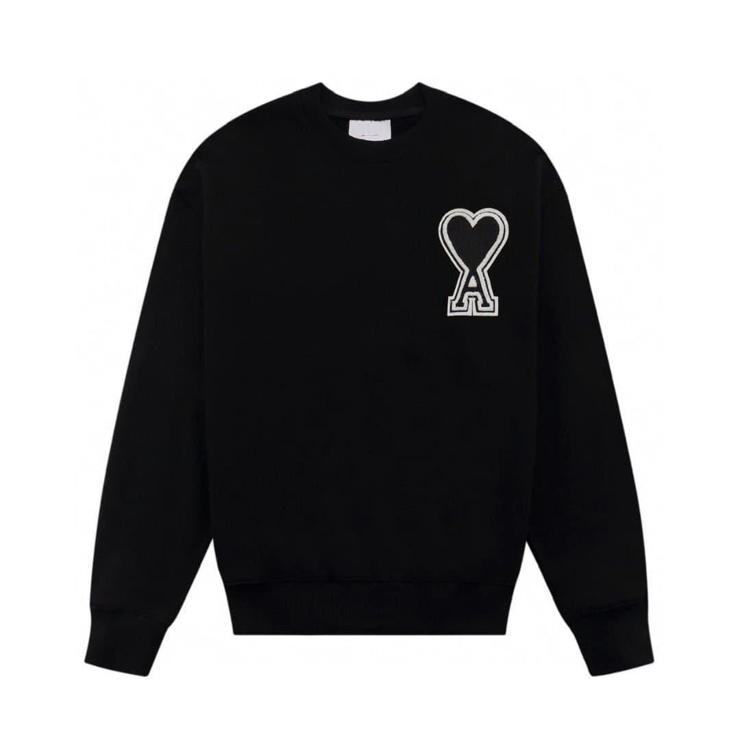 Amiri Hoodie Heart Logo — 13黑色