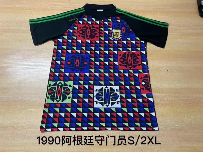Adidas Real Madrid Training Jersey Siemens Mobile Sponsor — 1990阿根廷守门员