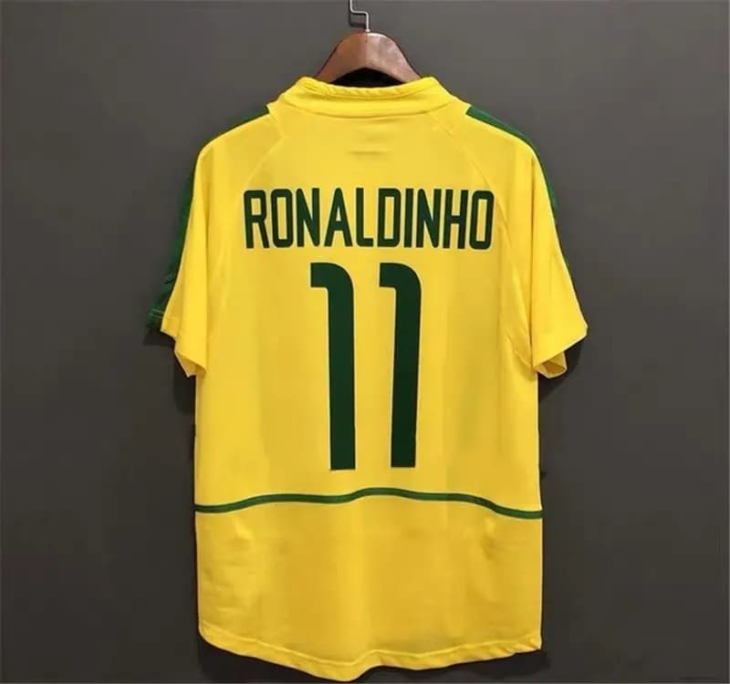 Nike Brazil National Team Jersey 2022 World Cup Home — 2002巴西主场11号