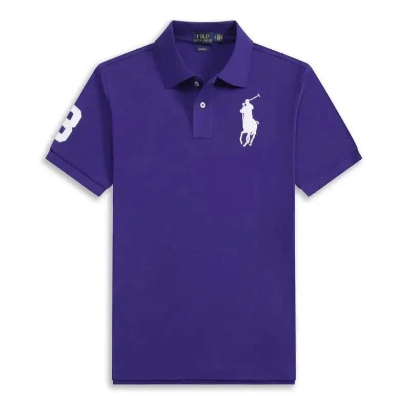 Polo Ralph Lauren Polo Shirt Big Pony — 紫色白标