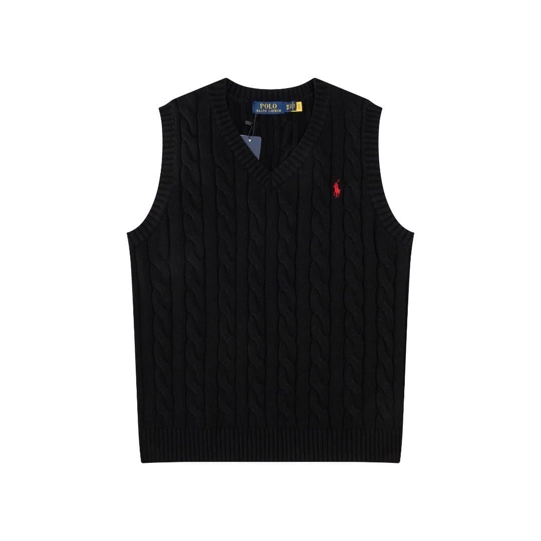 Polo Ralph Lauren Cable Knit Vest V-Neck — 40