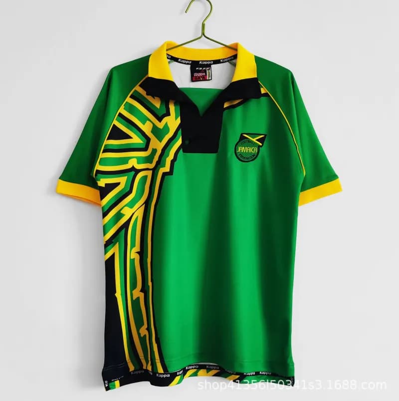 Adidas V-Neck Soccer Jersey Team Crest Edition — Jamaica away game in the 1998 season