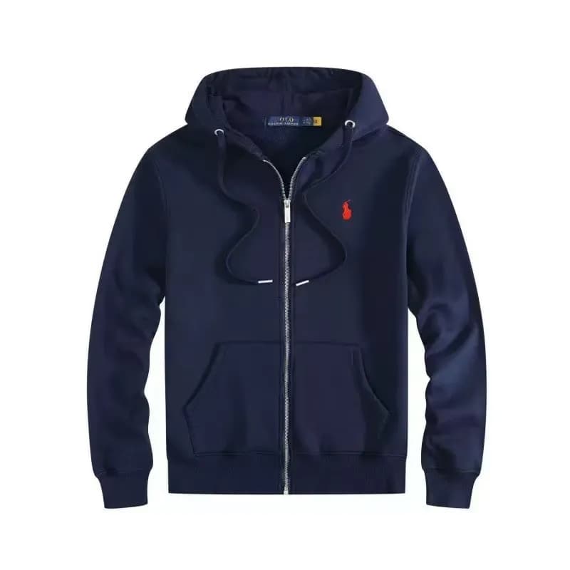Polo Ralph Lauren Classic Fit Jogger Heather Grey — 拉链藏青色红标