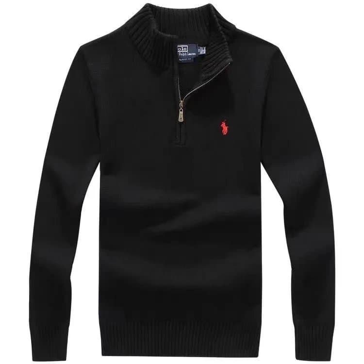 Polo Ralph Lauren Turtleneck Sweater Heather Grey — 黑色