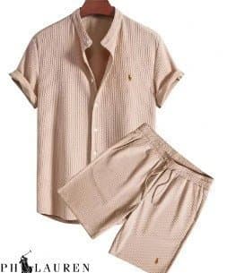 Polo Ralph Lauren Cotton Set Ribbed Texture — 21-yu-43