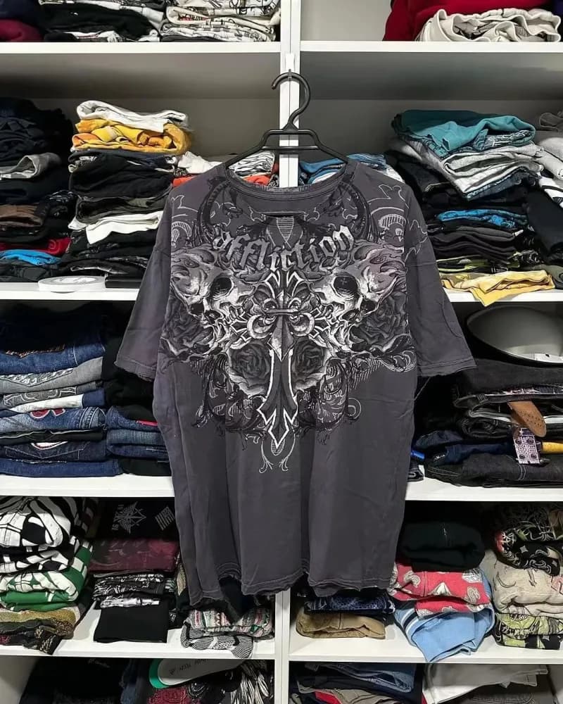 Jordan Graphic Tee Skull and Crossbones Print