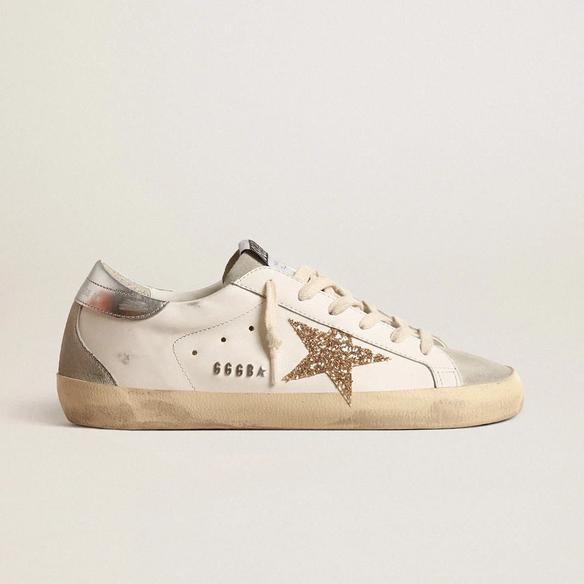 Golden Goose Superstar Glitter Silver — 9