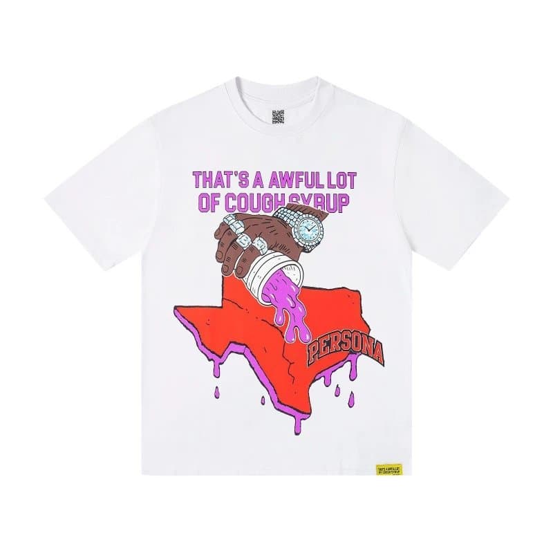 Sp5der Cough Syrup Tee Skeleton Graphic — SMU-TS09#白色