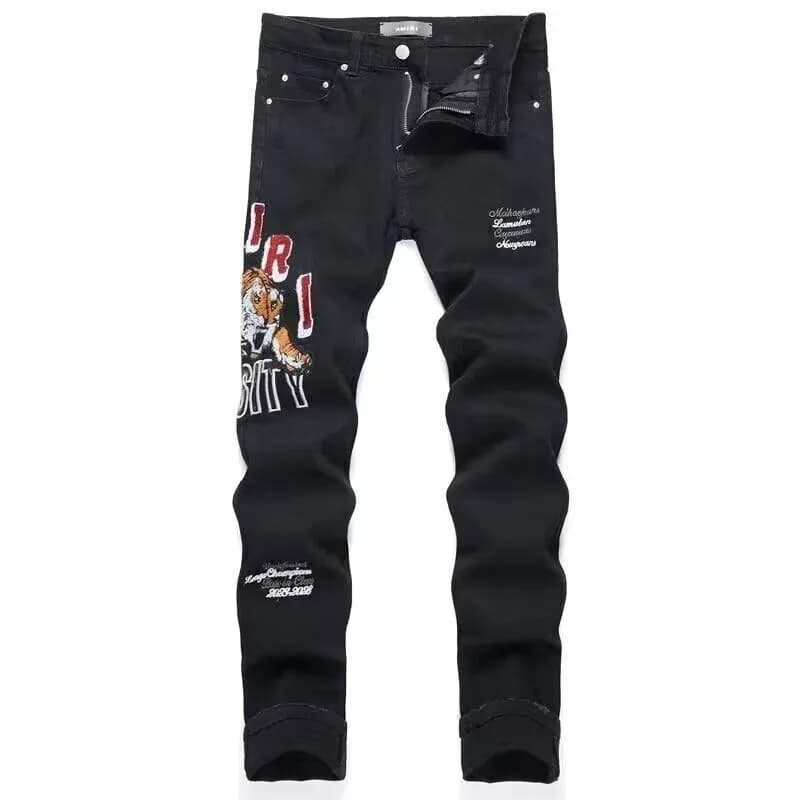 Amiri Graphic Jeans Tiger Print