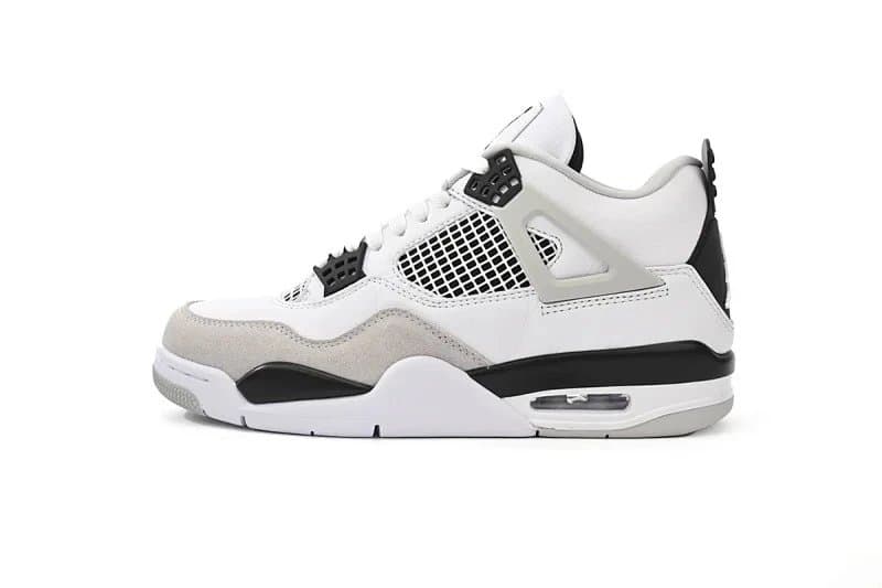 Air Jordan 4 Bred — US5.5=UK3=EUR36→US14=UK13=EUR48.5 · 小白水泥