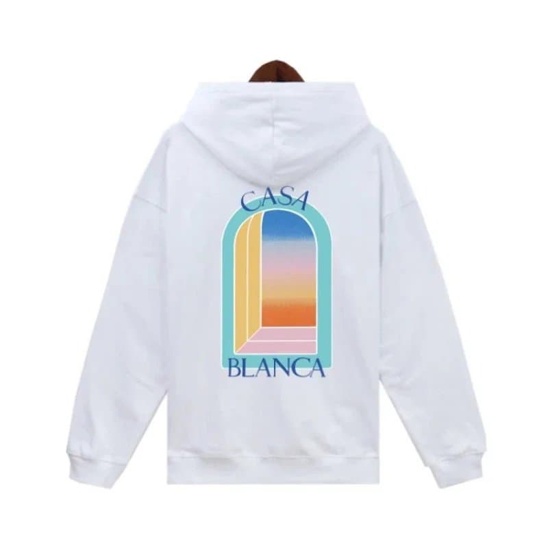 Casablanca Hooded Sweatshirt Casa Blanca Arch Print
