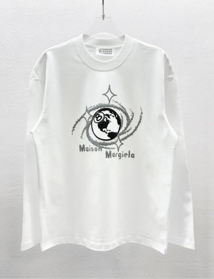 Off-White Long Sleeve Tee Industrial Tag Print — 14