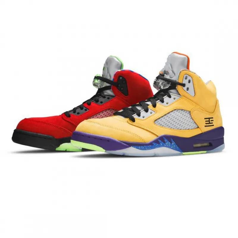 Fear of God Essentials Air Jordan 5 Essentials — No. 7 red and yellow mandarin duck