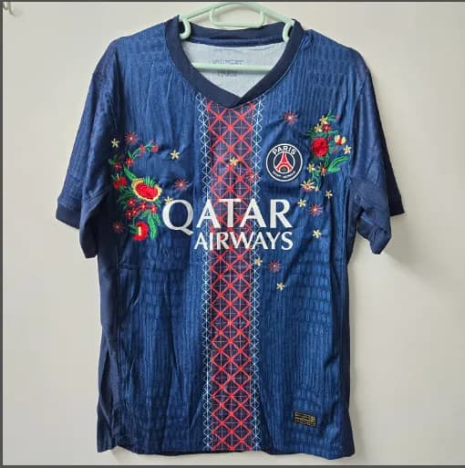 England Home Shirt 2004 Euro Embroidered Roses — 25-26巴黎