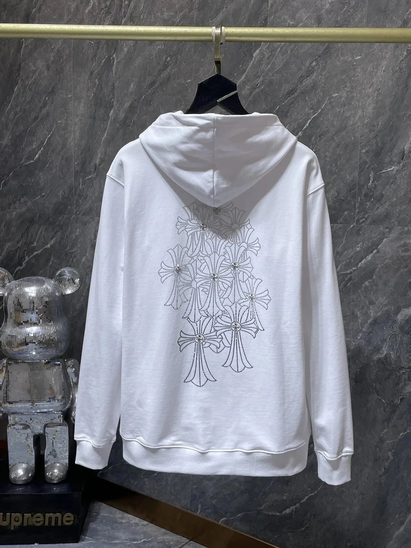 Chrome Hearts Hoodie Ombre Paint Splatter — CH-47