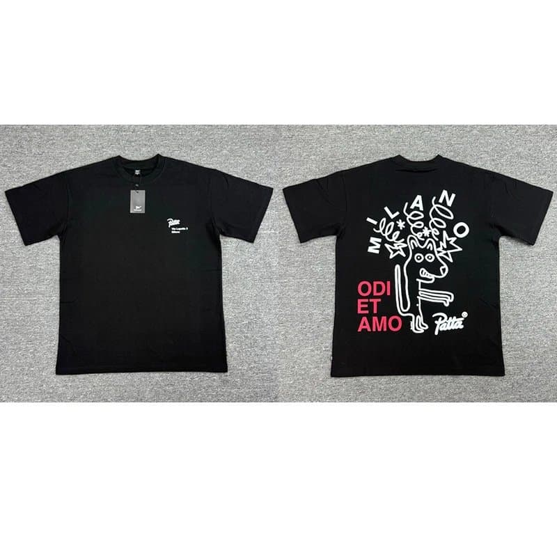 KAWS Graphic Tee ODI ET AMO — D42款黑色