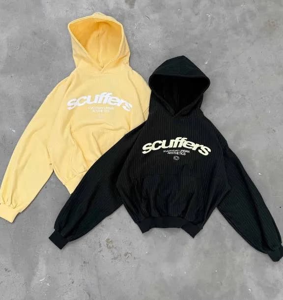Scuffers Hoodie Embroidered Logo — Black-2