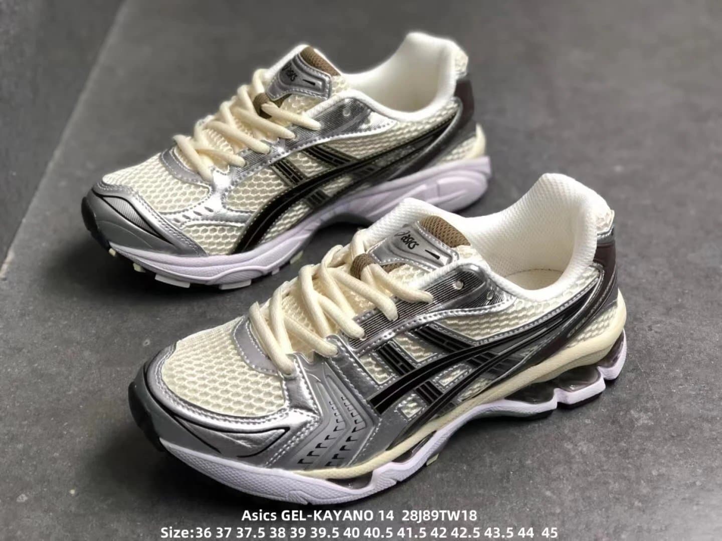 Asics GEL-KAYANO 14 Black Silver — E