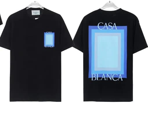 Graphic T-Shirt Casa Blanca Arch Print — 8326 black
