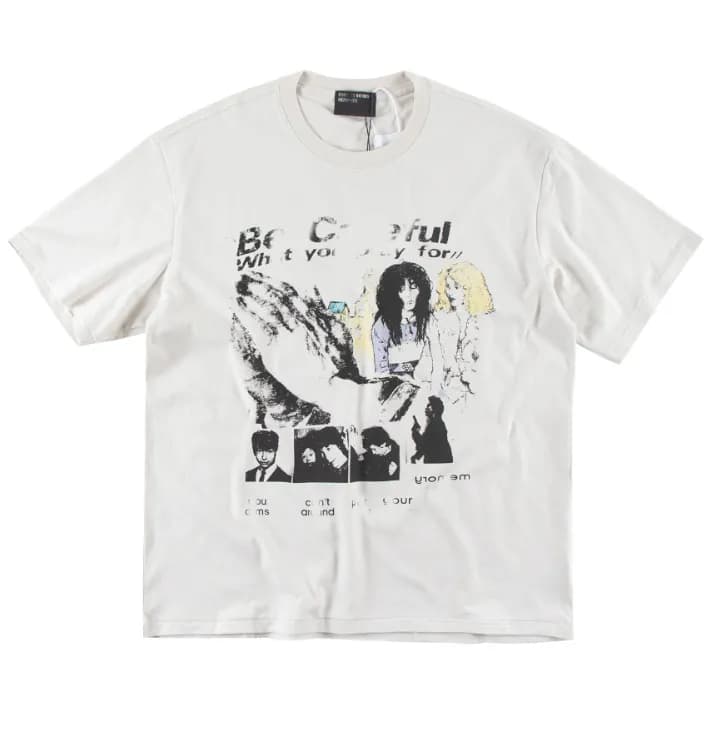 Off-White Long-Sleeve Tee Eternity and Time Print — 616