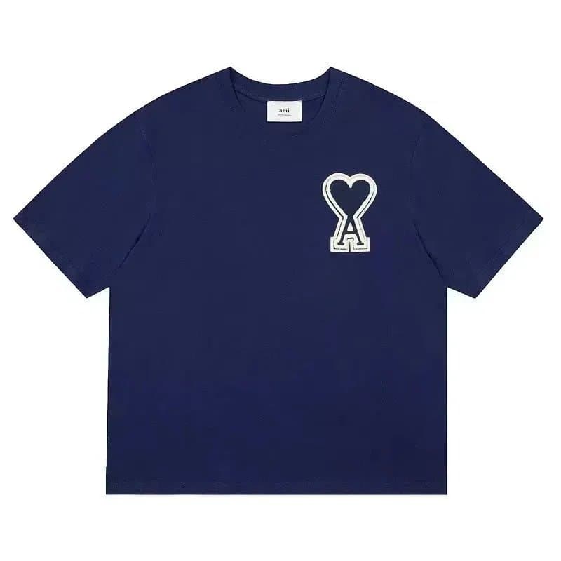 AMI Paris Logo T-Shirt Heart A Patch — 20