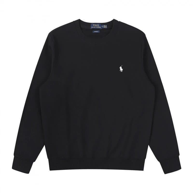 Polo Ralph Lauren Classic Fit Jogger Black — 圆领黑色白标