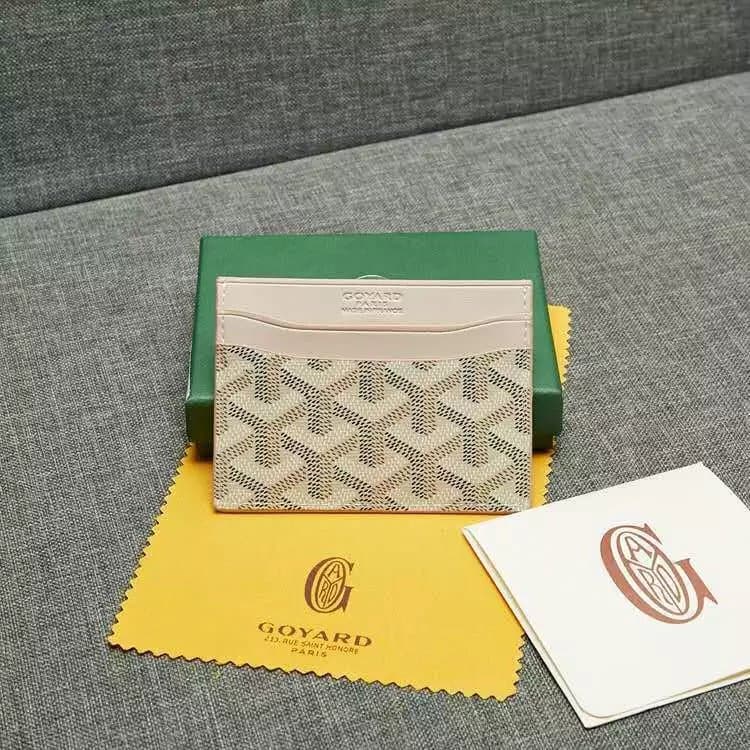 Goyard Zip Card Holder Saint Louis Pattern — 款式1杏色