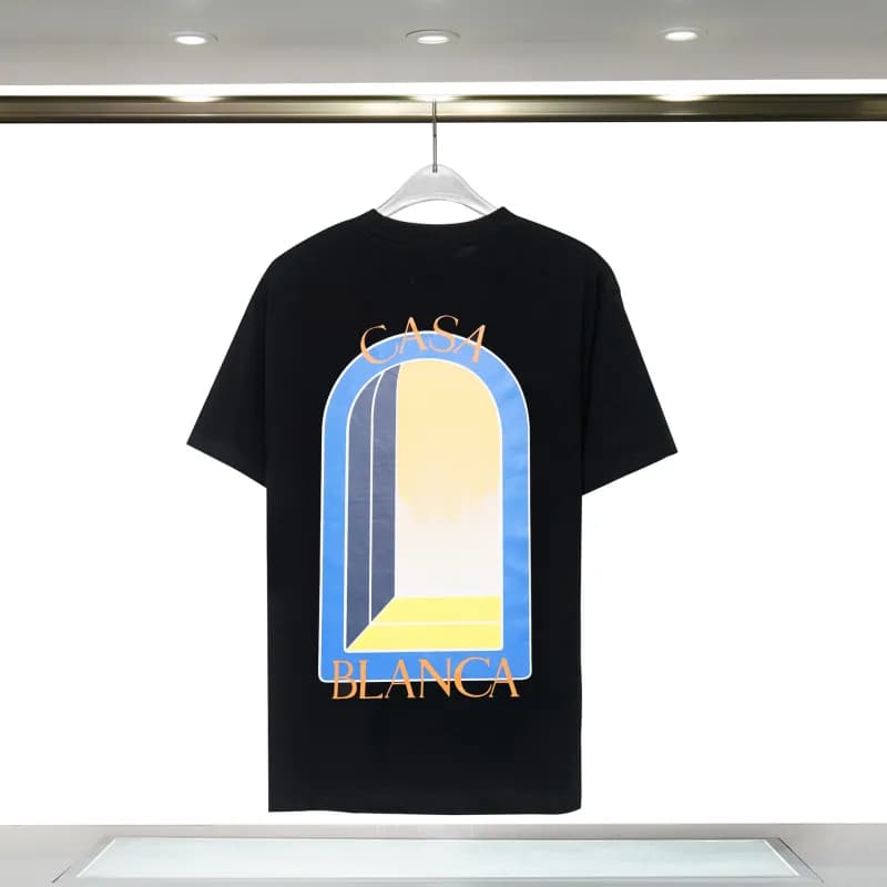 Graphic T-Shirt Casa Blanca Arch Print — 8096 black