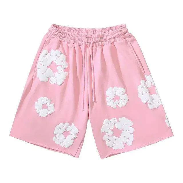 Denim Tears Embroidered Shorts Floral Appliqué