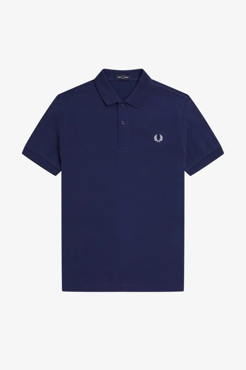 Polo Shirt Laurel Wreath — 纯藏青色白花