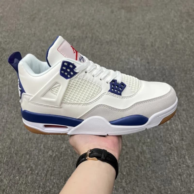 Air Jordan 4 White Cement — J4--14 蓝松石联名款