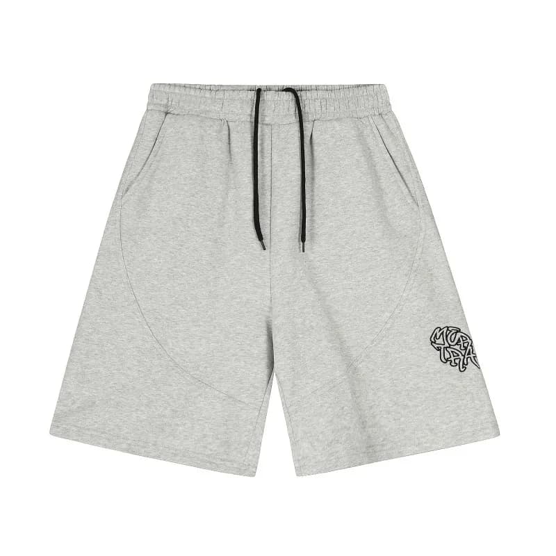 Amiri Logo Shorts Heather Grey
