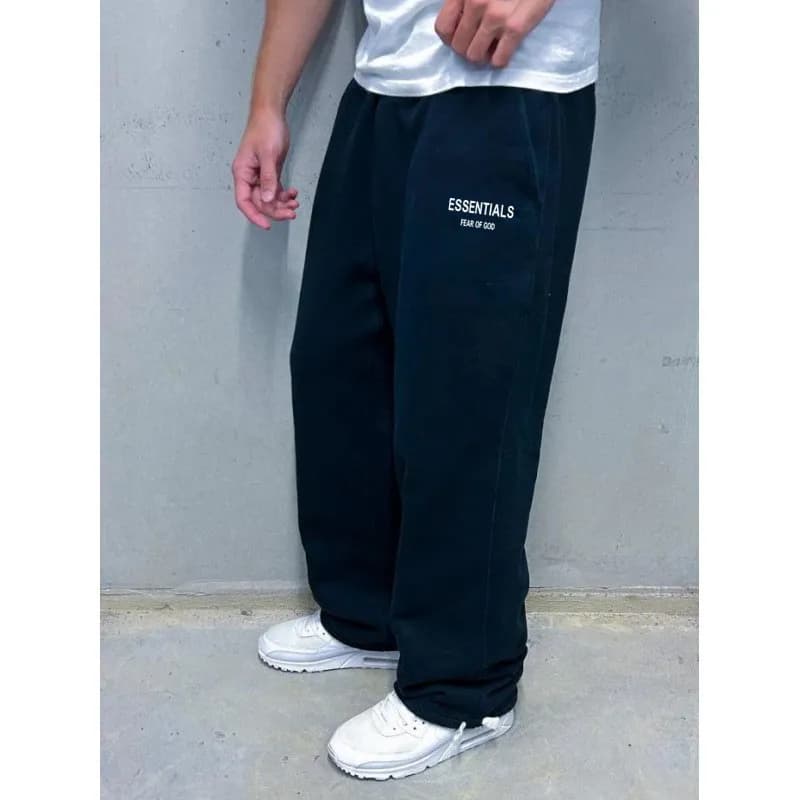 Fear of God Essentials Sweatpants Essentials Logo — F navy+