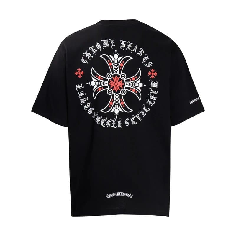 Chrome Hearts Graphic Tee Cross Logo — 6009黑