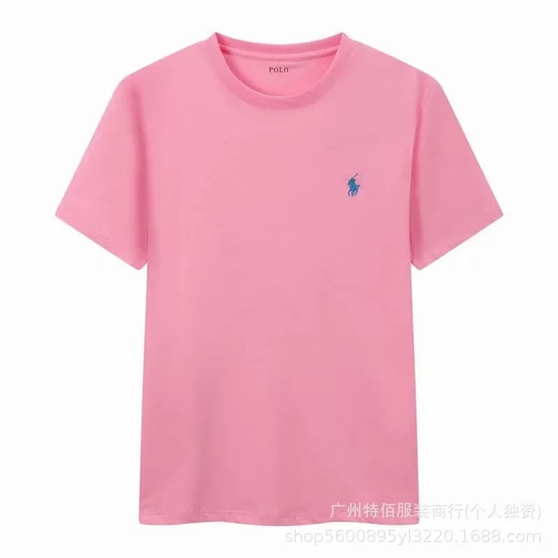 Polo Ralph Lauren T-Shirt Classic Fit — 粉色+蓝标