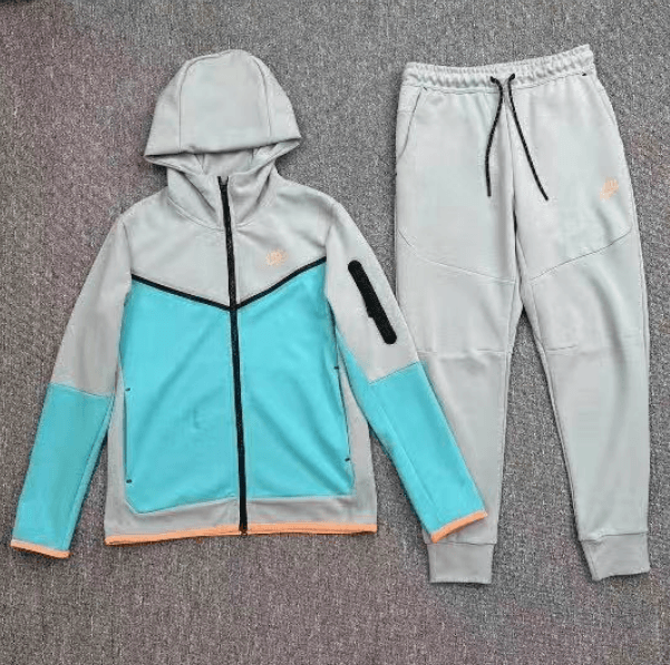 Nike Tech Fleece Hoodie and Joggers Dark Grey — 灰蓝色