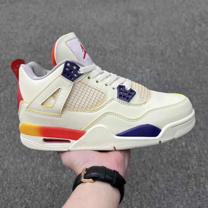 Air Jordan 4 White Cement — J4--09 联名白蓝红