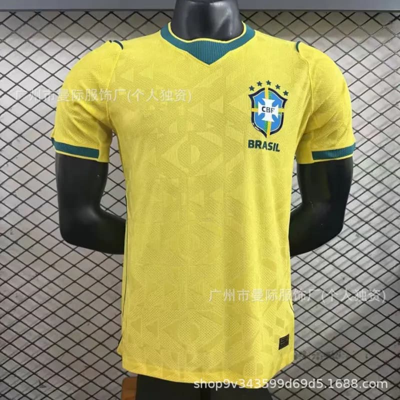 Soccer Jersey Zigzag Pattern — 26-27巴西主场