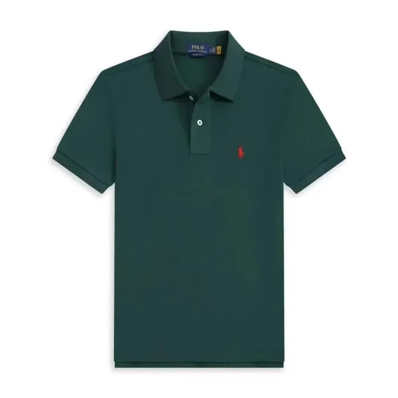 Polo Ralph Lauren Polo Shirt Classic Fit — 墨绿红