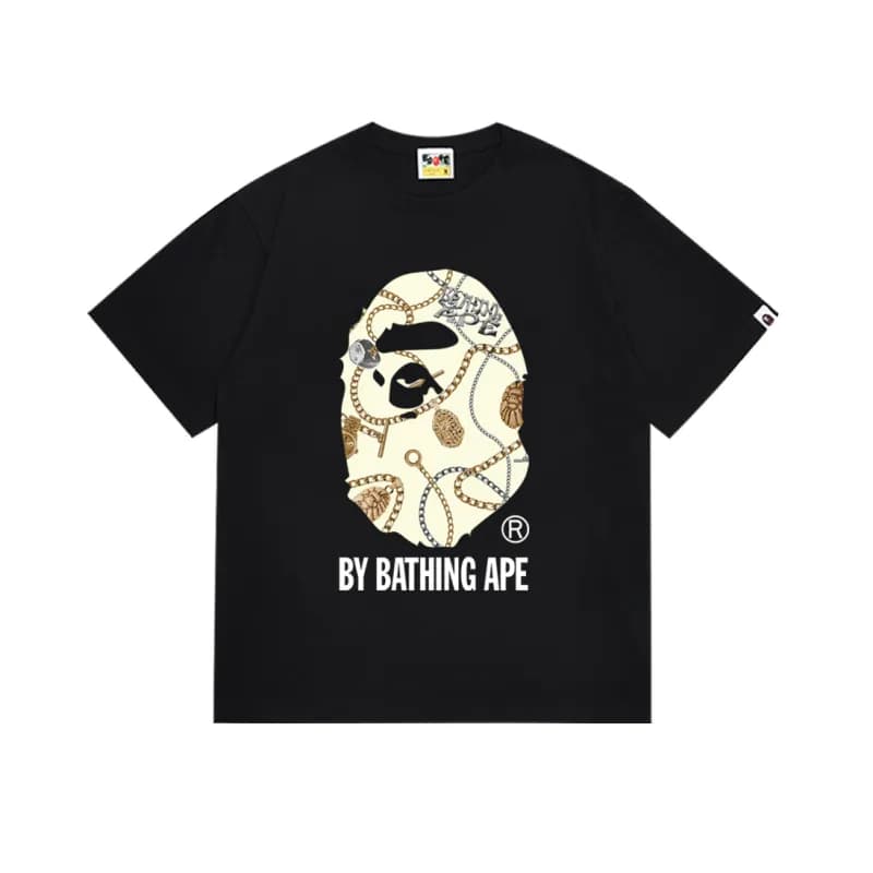BAPE Graphic Tee A Bathing Ape Logo — 176 black