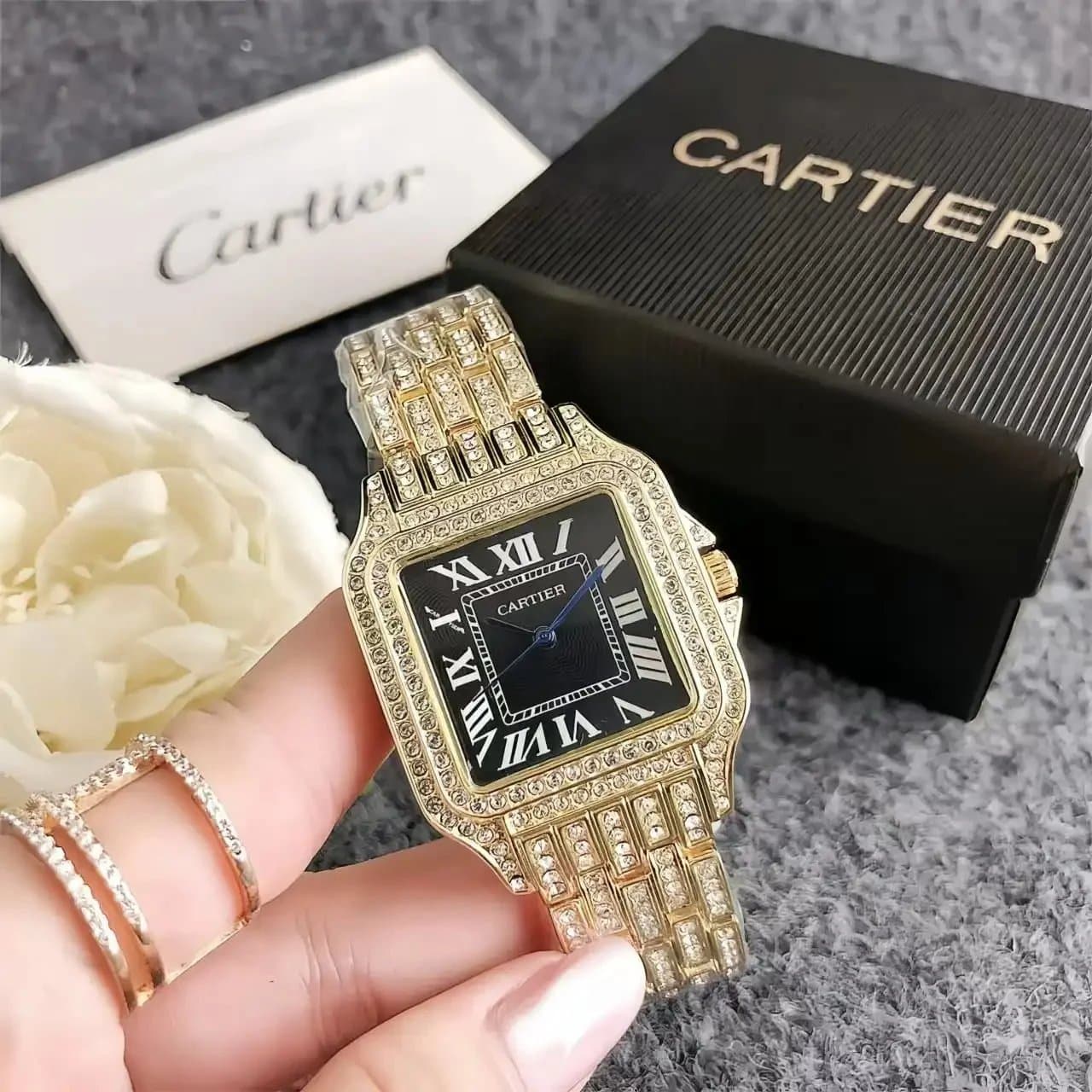 Cartier Santos Paved with Crystals — JF-31